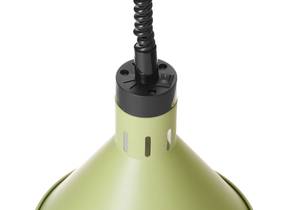 Wärmelampe höhenverstellbar konisch HENDI Grün 230V/250W ⌀275x(H)250mm