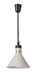 Lämpölamppu nouseva/laskevan kartiomainen HENDI valkoinen 230V/250W ⌀275x(K)250mm
