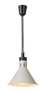 Lämpölamppu nouseva/laskevan kartiomainen HENDI valkoinen 230V/250W ⌀275x(K)250mm