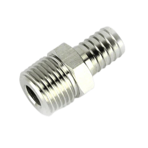 Hose barb 13mm 1/2" BSP male stainless steel