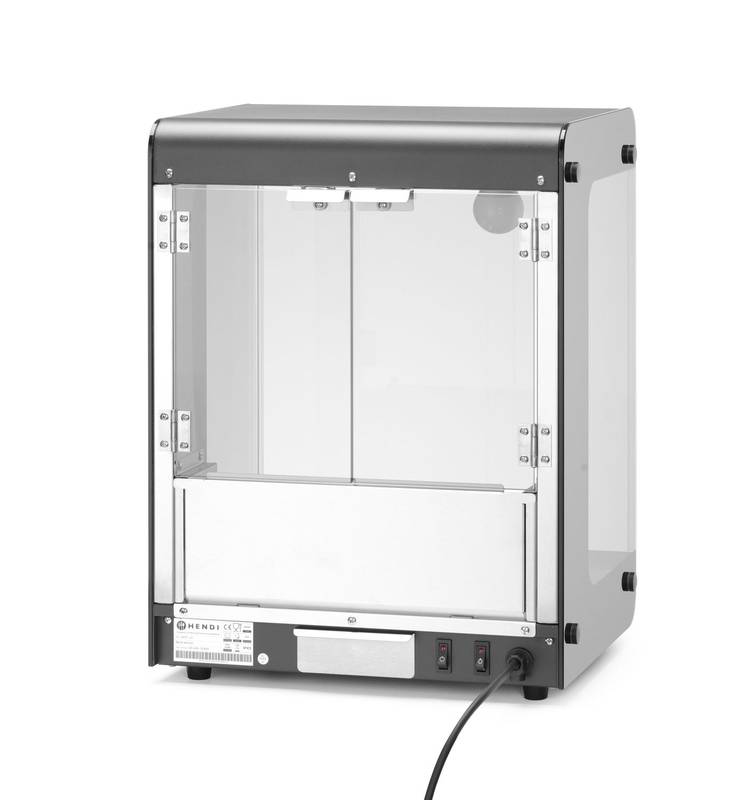Nachovärmare HENDI svart 220-240V/500W 400x344x(H)525mm