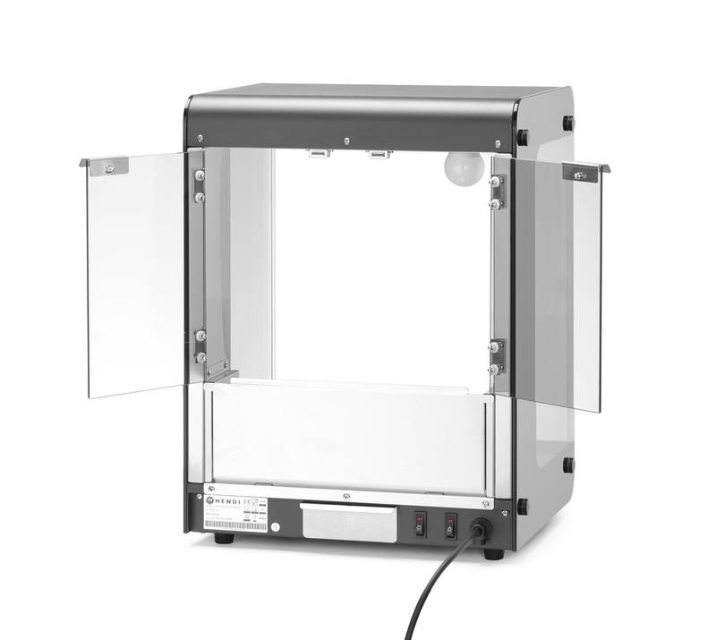 Nachovärmare HENDI svart 220-240V/500W 400x344x(H)525mm
