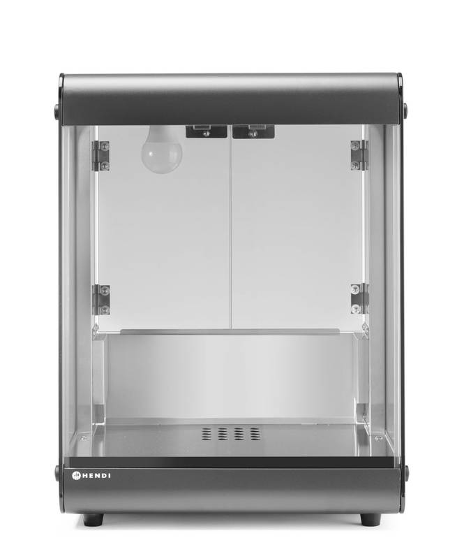 Nachovärmare HENDI svart 220-240V/500W 400x344x(H)525mm