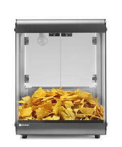 Nachovärmare HENDI svart 220-240V/500W 400x344x(H)525mm