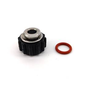 Snabbkoppling 1/2" x 13mm med slangnippel rostfritt stål