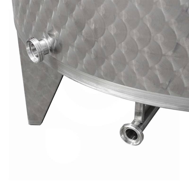 Maceration tank 1000L 10° conical bottom stainless steel