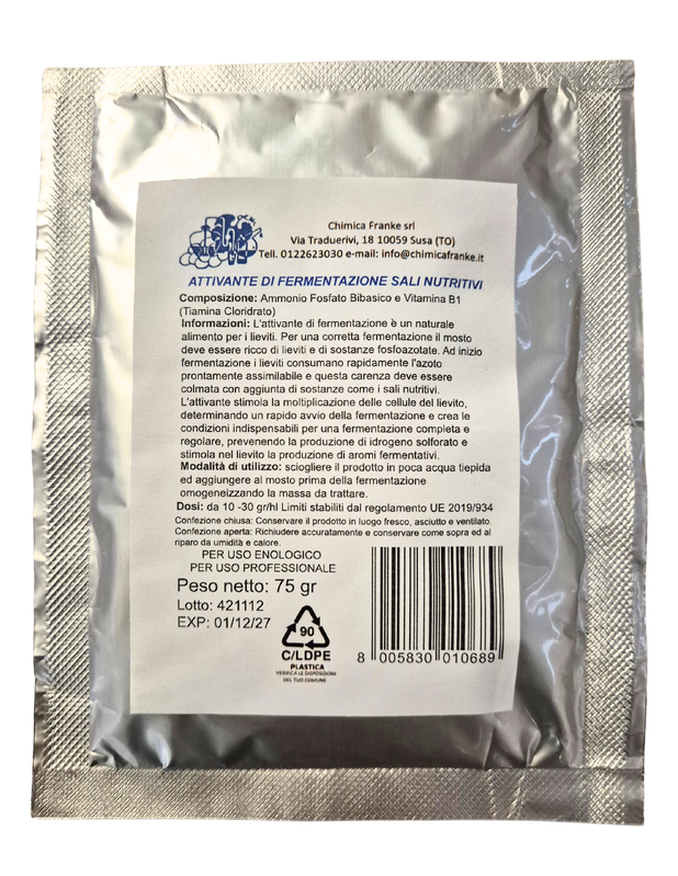 Pärmitoitaine 75g Chimica Franke