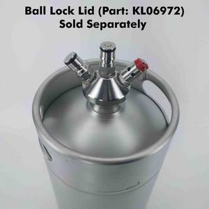 Ölkagge (Mini Keg) 4L rostfritt stål