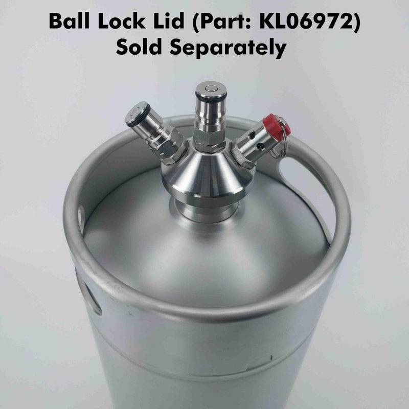 Ölkagge (Mini Keg) 4L rostfritt stål