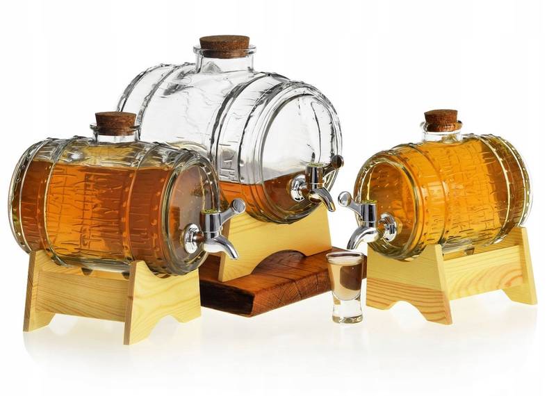 Stikla muca 1,5L ar koka statīvu