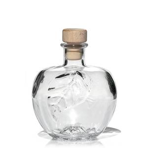 Stiklinis butelis 350ml Obuolys skaidrus 10vnt