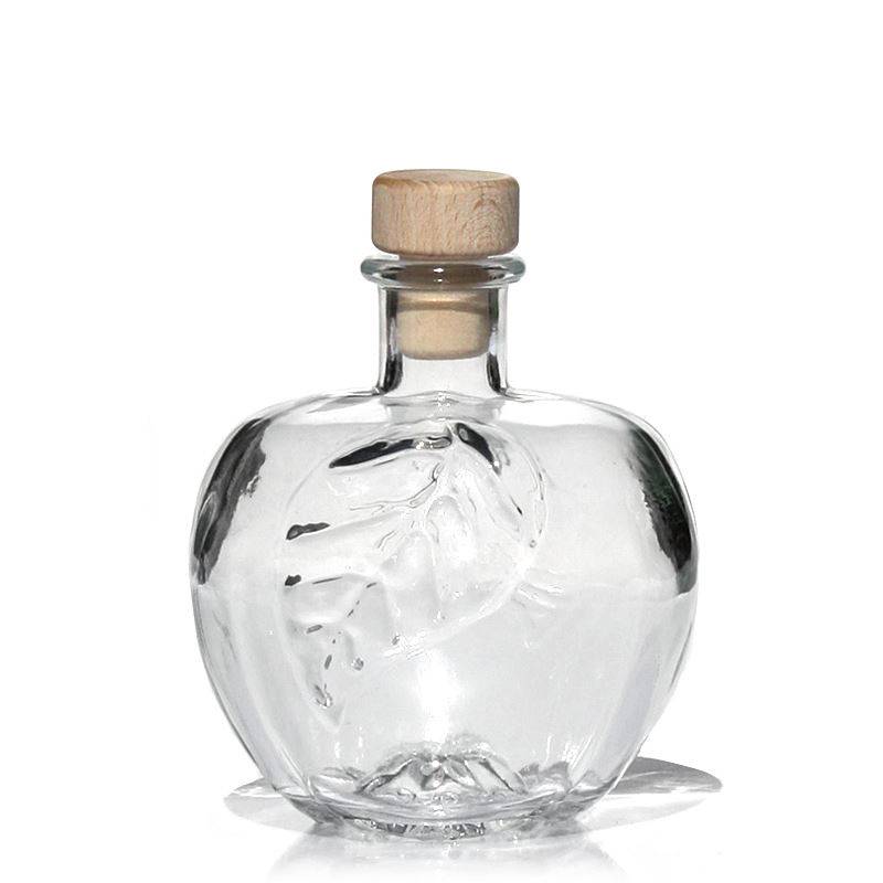 Stiklinis butelis 350ml Obuolys skaidrus 10vnt