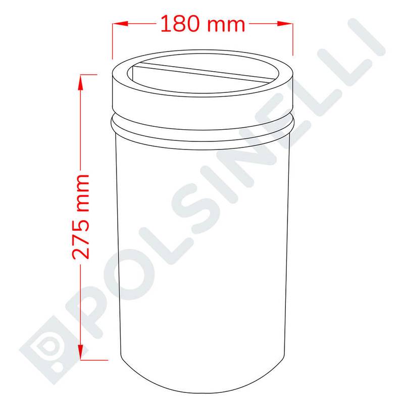 Glass jar 5L – screw cap (6 pieces)