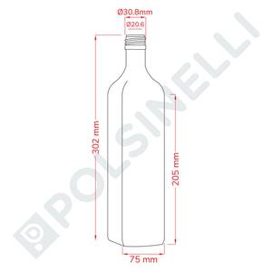 Marasca-pullo 1 L UVAG (20 kpl)