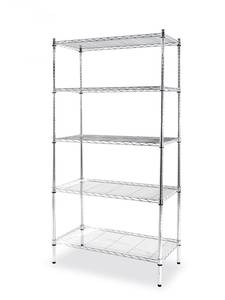Storage rack with 5 shelves HENDI Chrome 910x455x(H)1830mm