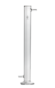 Filter flask for distillate purification made of glass