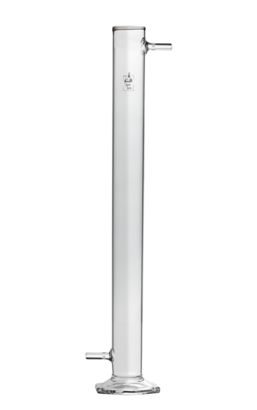 Filter flask for distillate purification made of glass