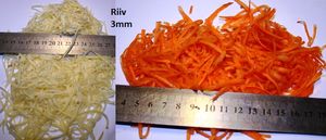 Cutter SZ-40 body with 3mm stainless steel grater disc. stainless steel
