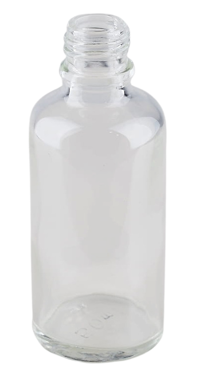Stikla pudele Apteek 50ml caurspīdīga 18mm vāciņam