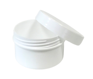 Plastic jar 60ml with lid white non-transparent