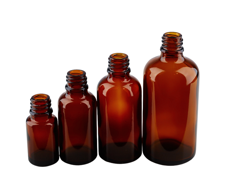 Klaaspudel Apteek 100ml pruun 18mm korgile