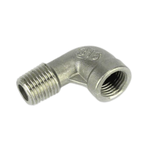 Elbow 1/4" BSP male-female stainless steel