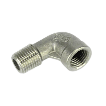 Elbow 1/4" BSP male-female stainless steel
