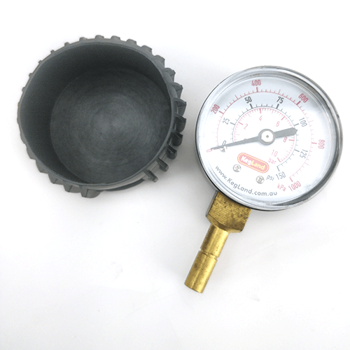 Manometrs 0-150psi 8mm ar uzgali