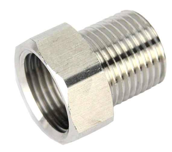 Adapteris 5/8"-1/2" BSP nerūdijantis plienas