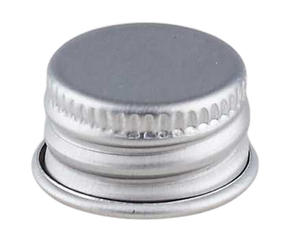 Metal cap 18mm GL18 silver