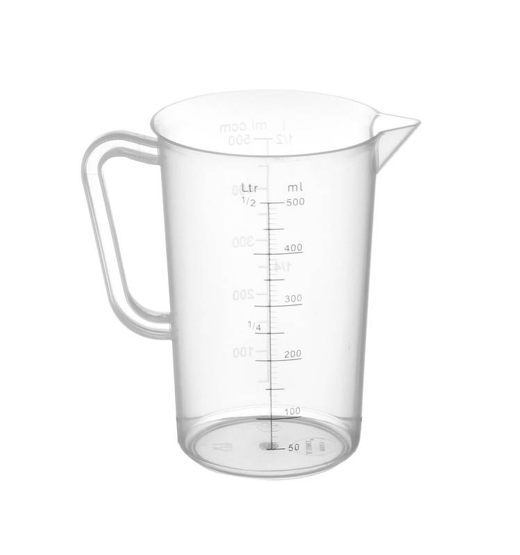 Measuring jug polypropylene HENDI 0.5L ⌀90x(H)140mm