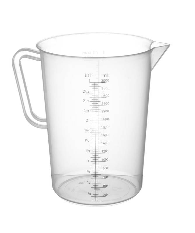 Mērkannu polipropilēns HENDI 3L ⌀160x(H)240mm