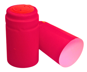 Schrumpfkapsel Ø31x55mm rot matt P02 mit Aufreißband 100Stk