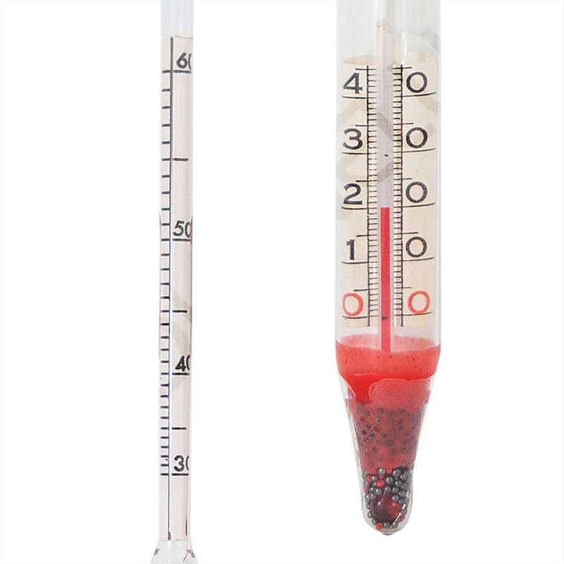 Grappa-Messgerät mit Thermometer