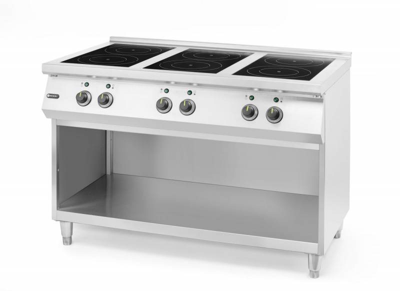Induction stove 1200x700x(H)890mm HENDI 6 hobs 400V/25500W