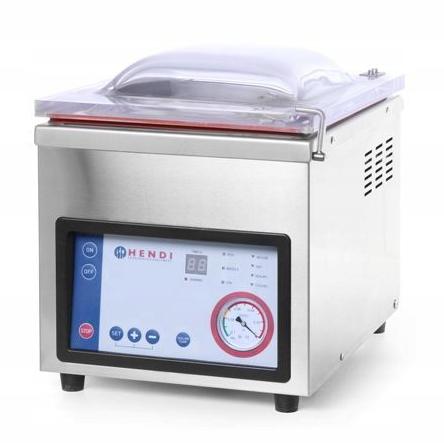 Vakuuminė kamerinio pakavimo mašina Hendi Profi Line sandarinimo juosta 300mm 230V/370W 380x503x(H)444mm