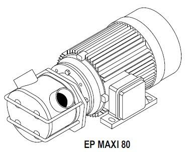 Sūknis Liverani EP MAXI 80 spailes savienojums 36000L/h +95C 3F/400V