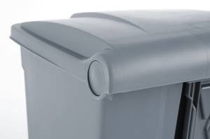 Pedāļa atkritumu tvertne 68L 490x410x660mm AmerBox gaiši pelēka