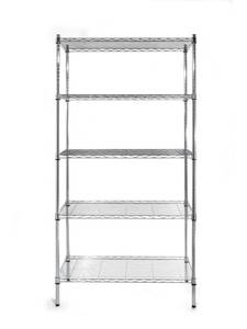 Storage rack with 5 shelves HENDI Chrome 910x455x(H)1830mm