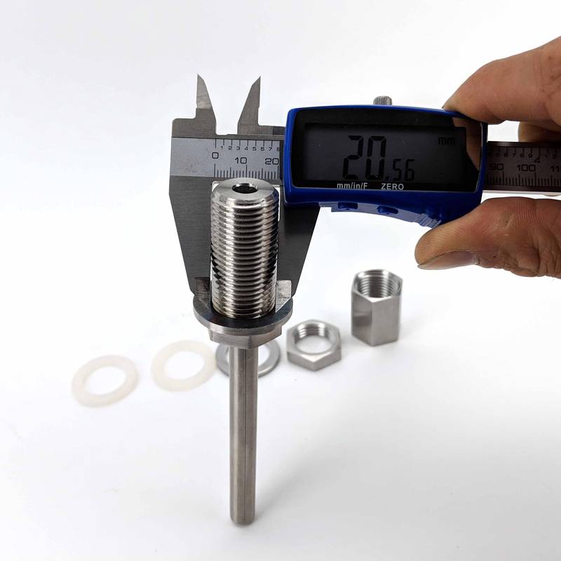 Termovamzdis 1/2" 100mm nesuvirinamas nerūdijantis plienas