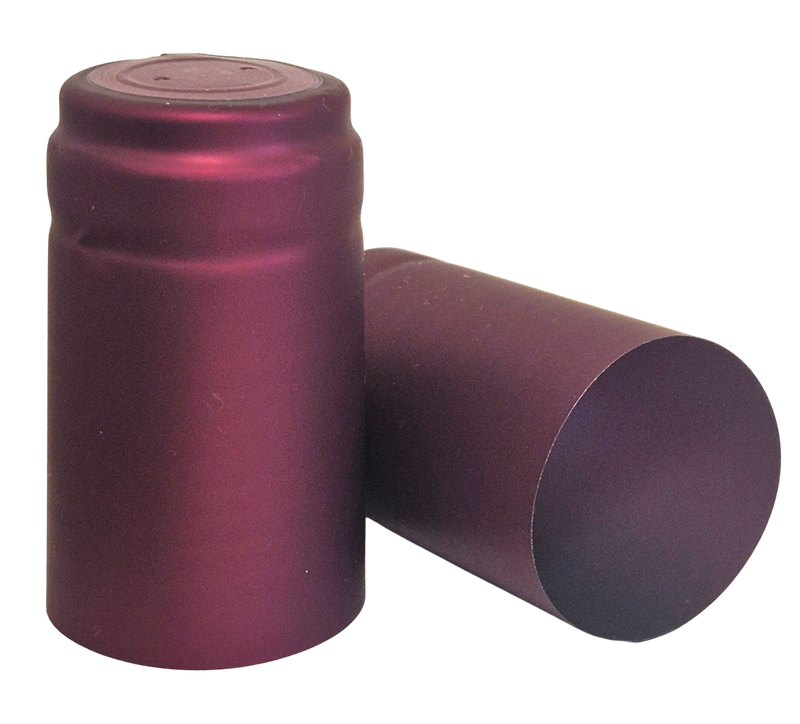 Heat-shrink capsule Ø31x55mm bordoo matte B05 with tear strip 100pcs