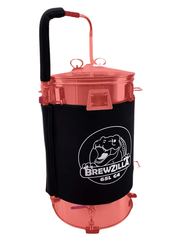 Neopreno apvalkalas 65L BrewZilla Gen 4 su recirkuliacijos rankos dangteliu