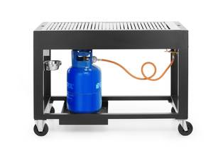Gaasigrill Tampa HENDI must 10kW 1260x580x(H)900mm