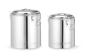 Izolēts pārnēsājams konteiners 36L HENDI Kitchen Line sudraba ⌀400x(H)500mm