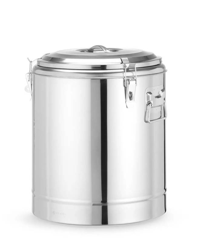 Izolēts pārnēsājams konteiners 36L HENDI Kitchen Line sudraba ⌀400x(H)500mm