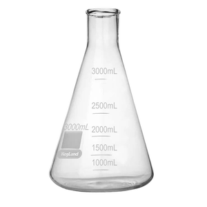Flask 3000ml Erlenmeyer borosilicate glass