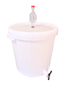 Fermentation vessel white 32L with tap hole