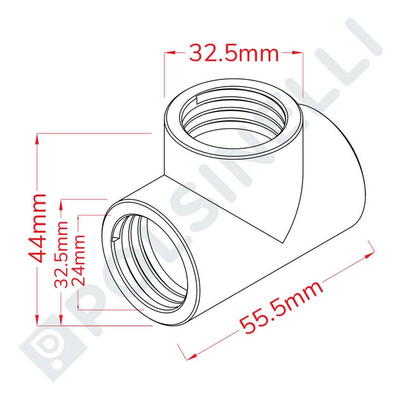 Dreifachnippel 3/4"AISI 316