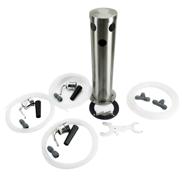 Bierturm für 3 Kegerator Series X Kühler
