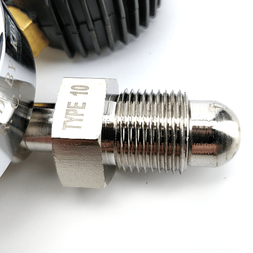 Reduktor Type 10 MK4 kahekordse manomeetriga O2/Ar/He 4,5bar PRV-ga